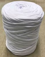 Medium T-Shirt Recycled Jersey Knitting Crochet Rug Yarn White
